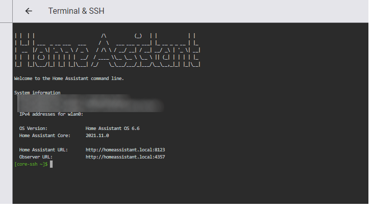 Consola SSH